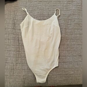 COPY - Lululemon white one piece bathing suit - low back - Large